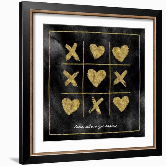 Xo Love Always Wins-Alicia Vidal-Framed Art Print
