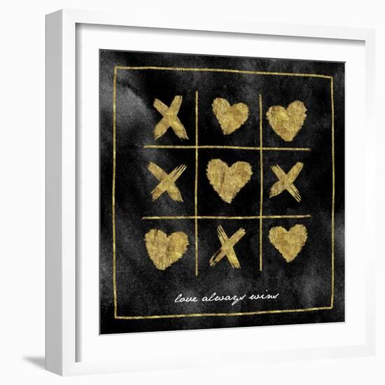 Xo Love Always Wins-Alicia Vidal-Framed Art Print