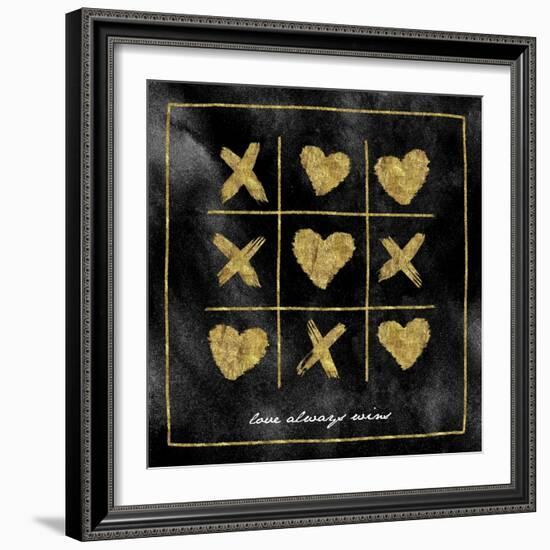 Xo Love Always Wins-Alicia Vidal-Framed Art Print