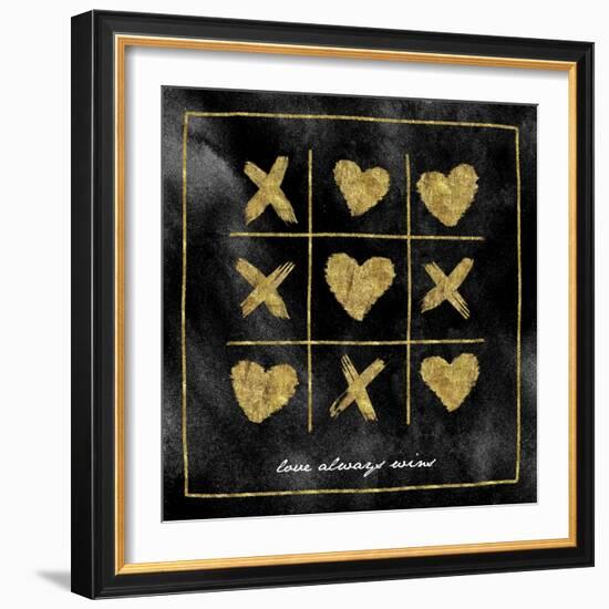 Xo Love Always Wins-Alicia Vidal-Framed Art Print