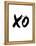 XO White-NaxArt-Framed Stretched Canvas