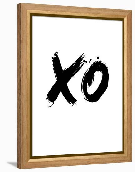 XO White-NaxArt-Framed Stretched Canvas