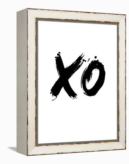 XO White-NaxArt-Framed Stretched Canvas