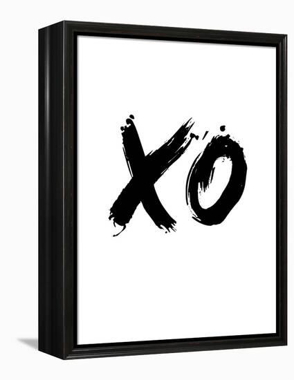 XO White-NaxArt-Framed Stretched Canvas