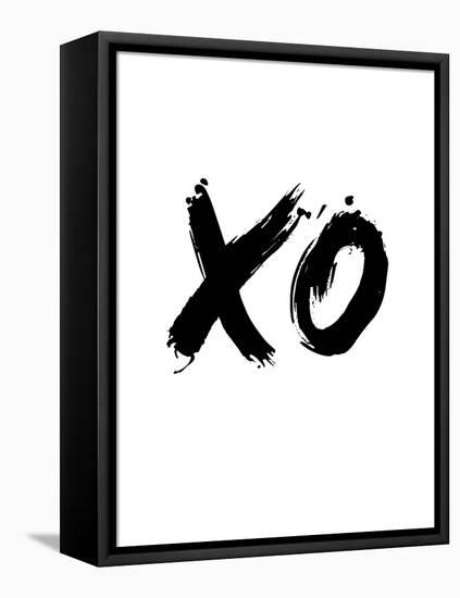 XO White-NaxArt-Framed Stretched Canvas