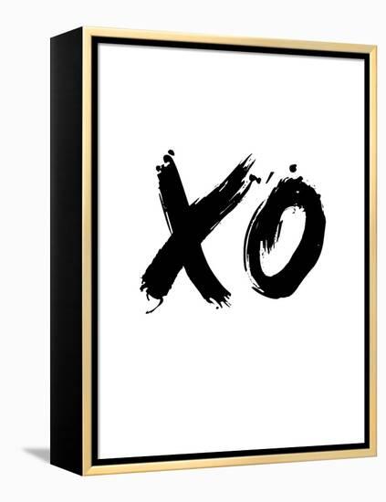 XO White-NaxArt-Framed Stretched Canvas