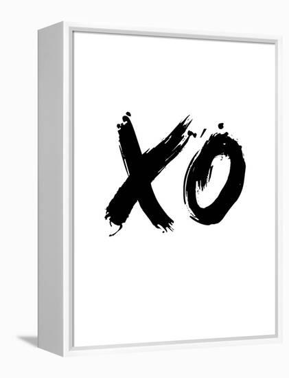 XO White-NaxArt-Framed Stretched Canvas