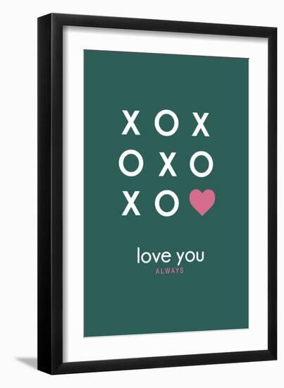 XoXo Design-Lantern Press-Framed Art Print
