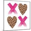 XOXO Leopard.-Jennifer McCully-Mounted Art Print