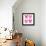 XOXO Pink Leopard-Jennifer McCully-Framed Stretched Canvas displayed on a wall