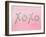 XOXO-Victoria Brown-Framed Art Print