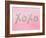 XOXO-Victoria Brown-Framed Art Print