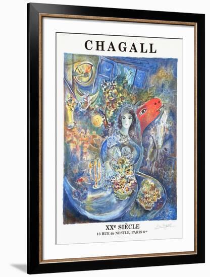 XX Siecle-Marc Chagall-Framed Collectable Print