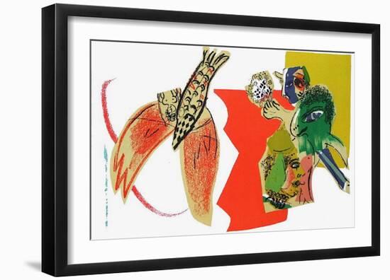 XXème Siècle - Composition-Marc Chagall-Framed Premium Edition