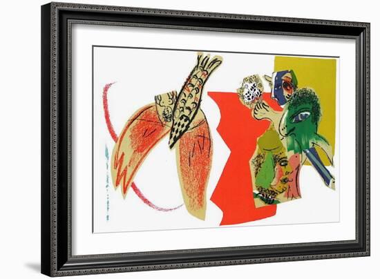 XXème Siècle - Composition-Marc Chagall-Framed Premium Edition