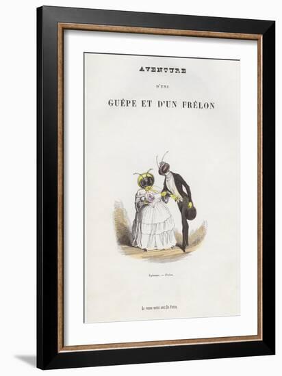 Xylocope-Frelon Illustration of Newlywed Insect Couple-Amedee Varin-Framed Giclee Print