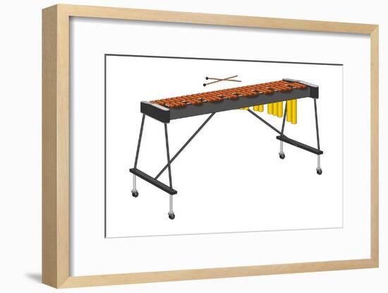Xylophone and Mallets, Percussion, Musical Instrument-Encyclopaedia Britannica-Framed Art Print