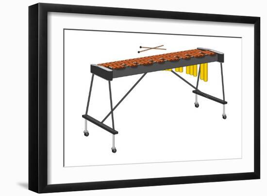 Xylophone and Mallets, Percussion, Musical Instrument-Encyclopaedia Britannica-Framed Art Print