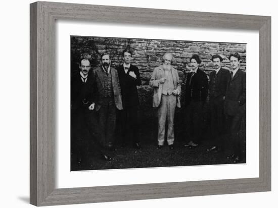 Y.B. Yeats with His Literary Circle, Sussex, 1914-English Photographer-Framed Photographic Print