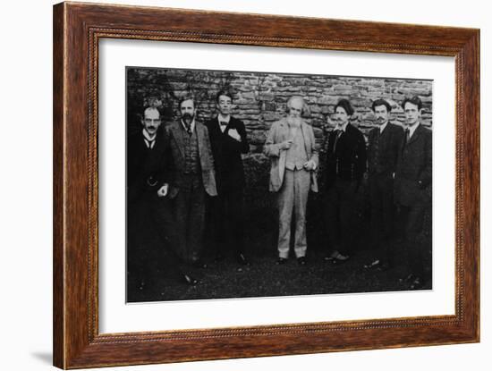 Y.B. Yeats with His Literary Circle, Sussex, 1914-English Photographer-Framed Photographic Print