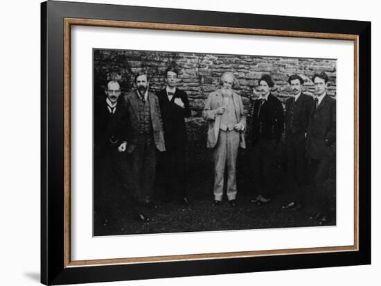 Y.B. Yeats with His Literary Circle, Sussex, 1914-English Photographer-Framed Photographic Print