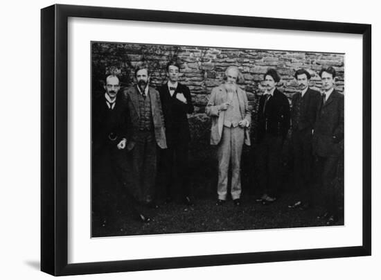 Y.B. Yeats with His Literary Circle, Sussex, 1914-English Photographer-Framed Photographic Print