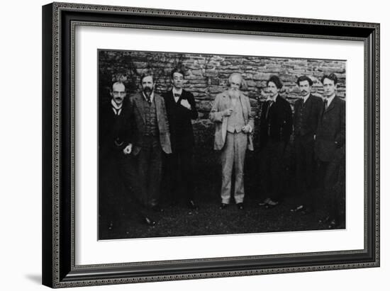 Y.B. Yeats with His Literary Circle, Sussex, 1914-English Photographer-Framed Photographic Print