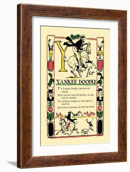 Y for Yankee Doodle-Tony Sarge-Framed Art Print