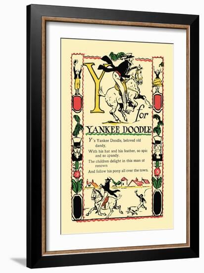 Y for Yankee Doodle-Tony Sarge-Framed Art Print