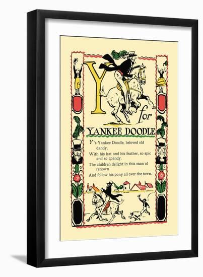 Y for Yankee Doodle-Tony Sarge-Framed Art Print