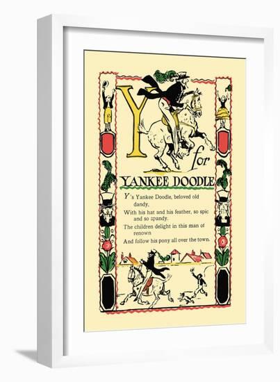 Y for Yankee Doodle-Tony Sarge-Framed Art Print