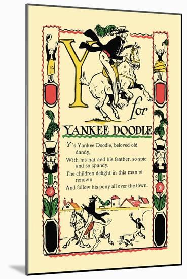 Y for Yankee Doodle-Tony Sarge-Mounted Art Print