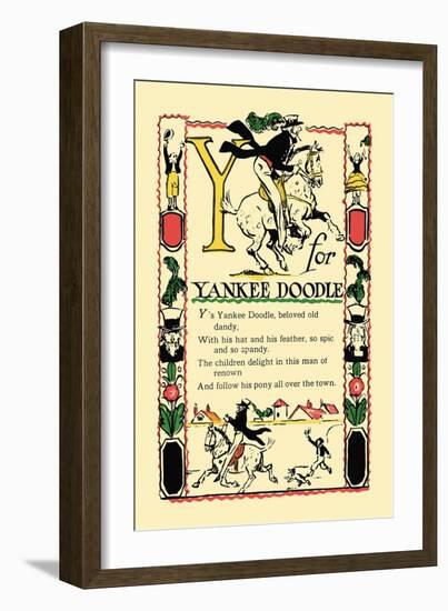 Y for Yankee Doodle-Tony Sarge-Framed Premium Giclee Print