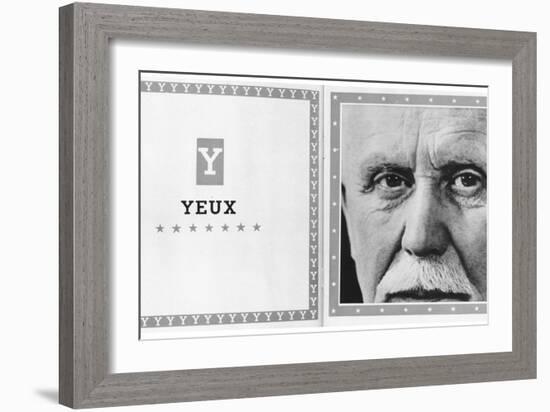 Y for Yeux, from the Alphabet of Marshal Petain-null-Framed Photographic Print