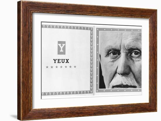 Y for Yeux, from the Alphabet of Marshal Petain-null-Framed Photographic Print