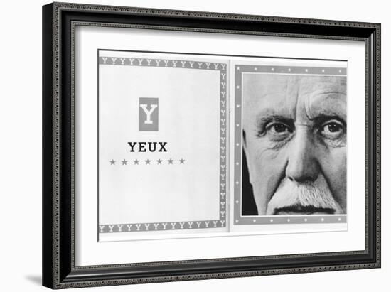 Y for Yeux, from the Alphabet of Marshal Petain-null-Framed Photographic Print