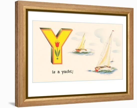 Y is a Yacht-null-Framed Stretched Canvas