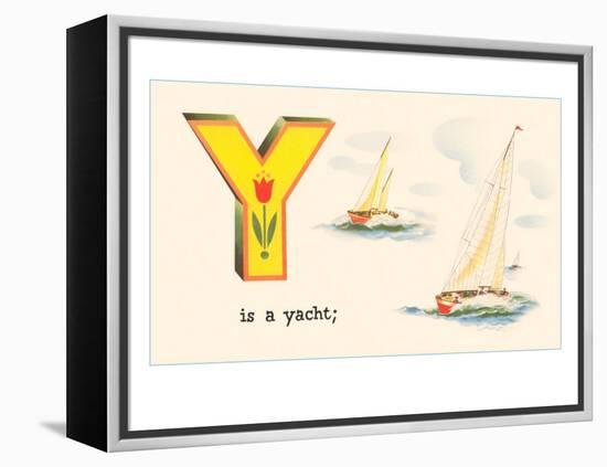 Y is a Yacht-null-Framed Stretched Canvas