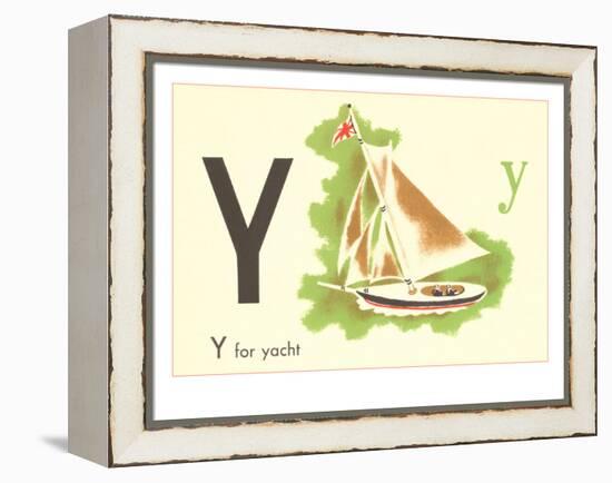 Y is for Yacht-null-Framed Stretched Canvas