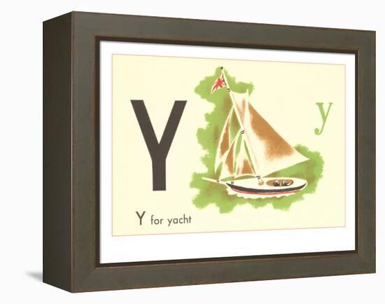 Y is for Yacht-null-Framed Stretched Canvas