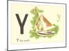 Y is for Yacht-null-Mounted Art Print