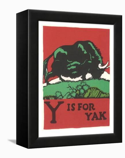 Y is for Yak-null-Framed Stretched Canvas