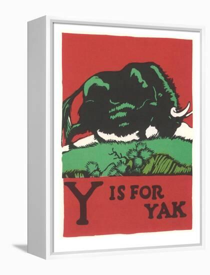 Y is for Yak-null-Framed Stretched Canvas