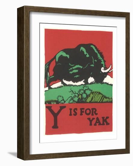 Y is for Yak-null-Framed Premium Giclee Print