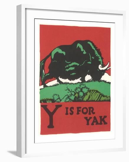 Y is for Yak--Framed Art Print
