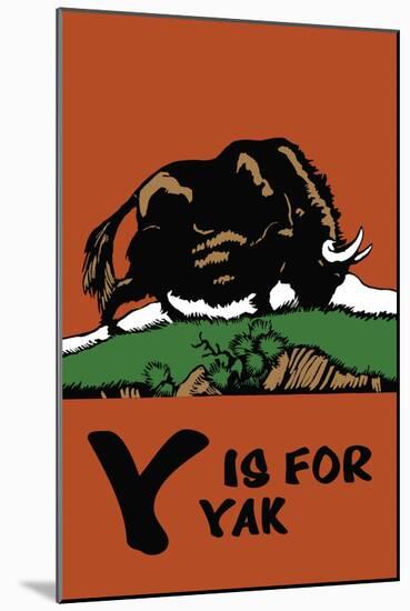 Y is for Yak-Charles Buckles Falls-Mounted Art Print