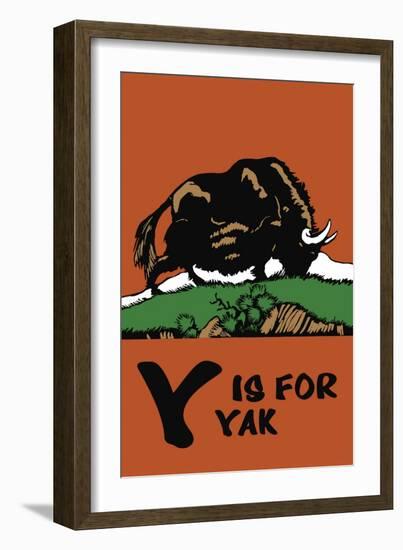 Y is for Yak-Charles Buckles Falls-Framed Art Print