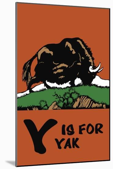 Y is for Yak-Charles Buckles Falls-Mounted Art Print