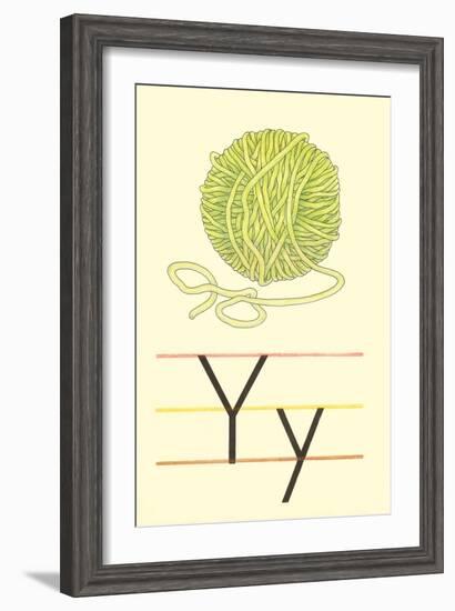 Y Is for Yarn-null-Framed Art Print