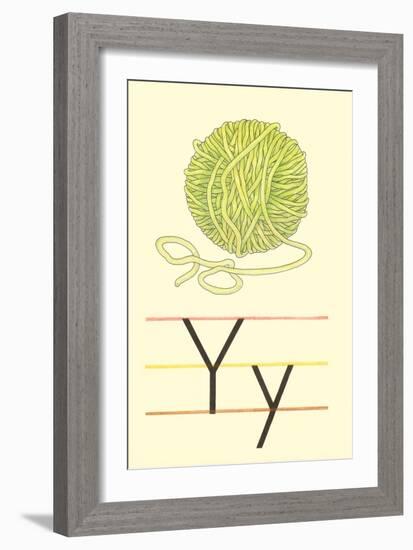 Y Is for Yarn-null-Framed Art Print